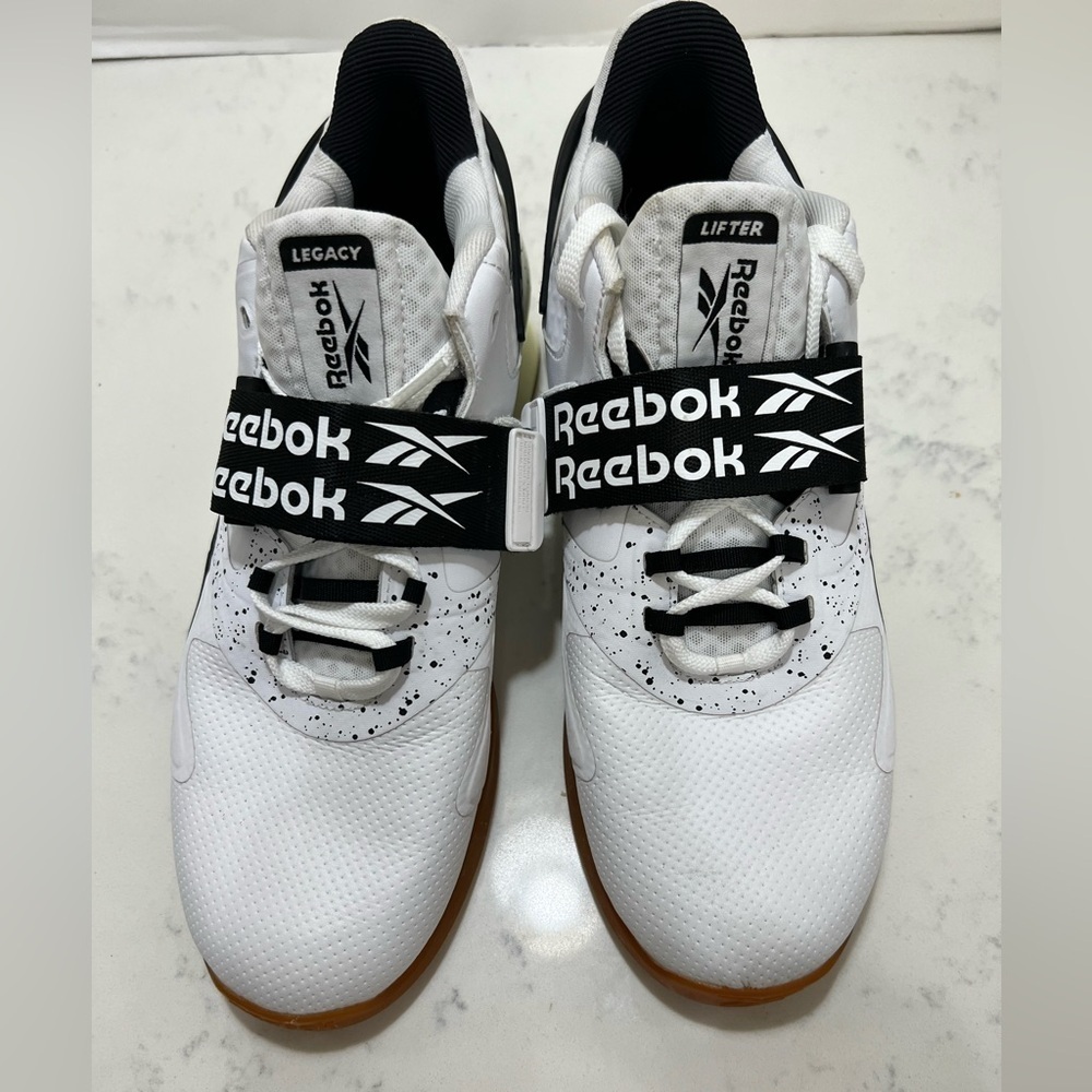 🚨‼️SOLD ‼️🚨Reebok training White Sneakers with Black and Brown Accents - Picture 12 of 13